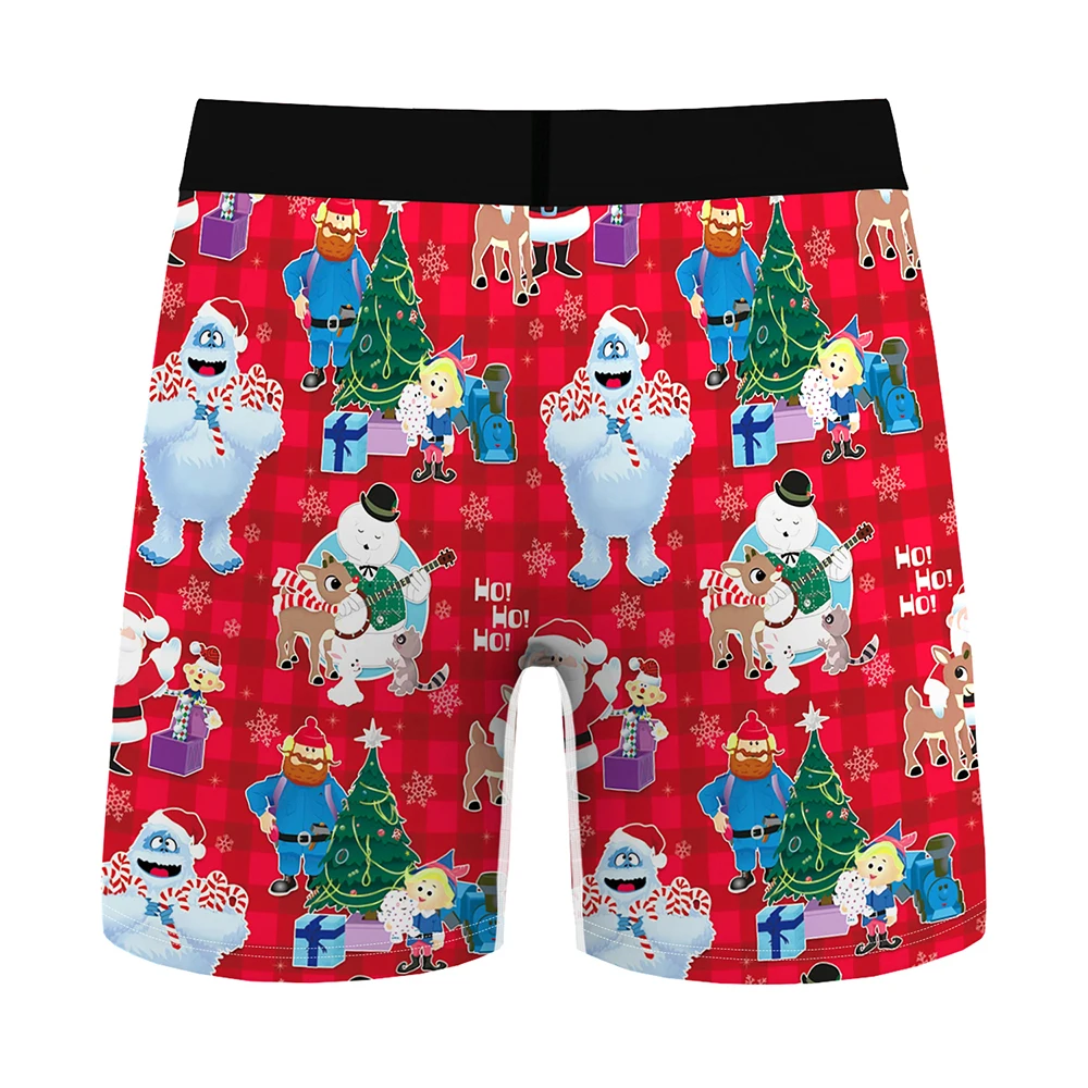 

Novelty Christmas Gifts For Him Boyfriend Husband Men Printed Trunks Shorts Elastic Waistband 3D Pouch Underwear Sleep Bottoms