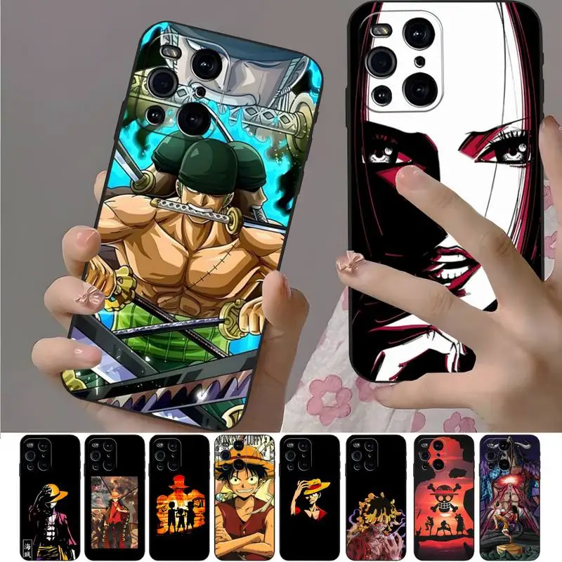 

One P-Pieces Anime Zoro Phone Case Funda For OPPO A52 A53 A72 A75 A79 A94 A93 Reno 3 4 6 Find X2 X3 X5 Neo Pro Silicone Cover