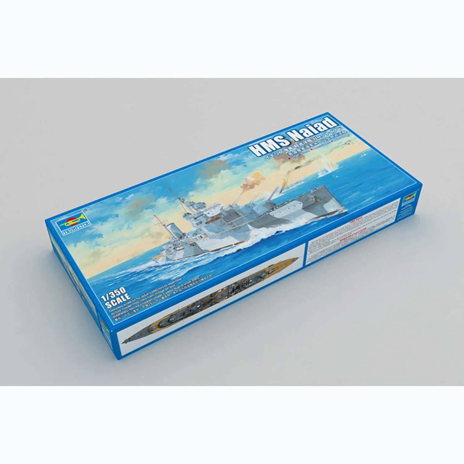1/350 05366 Пластиковый трубач HMS Naiad Royal Navy Cruiser Статический дисплей Корабль