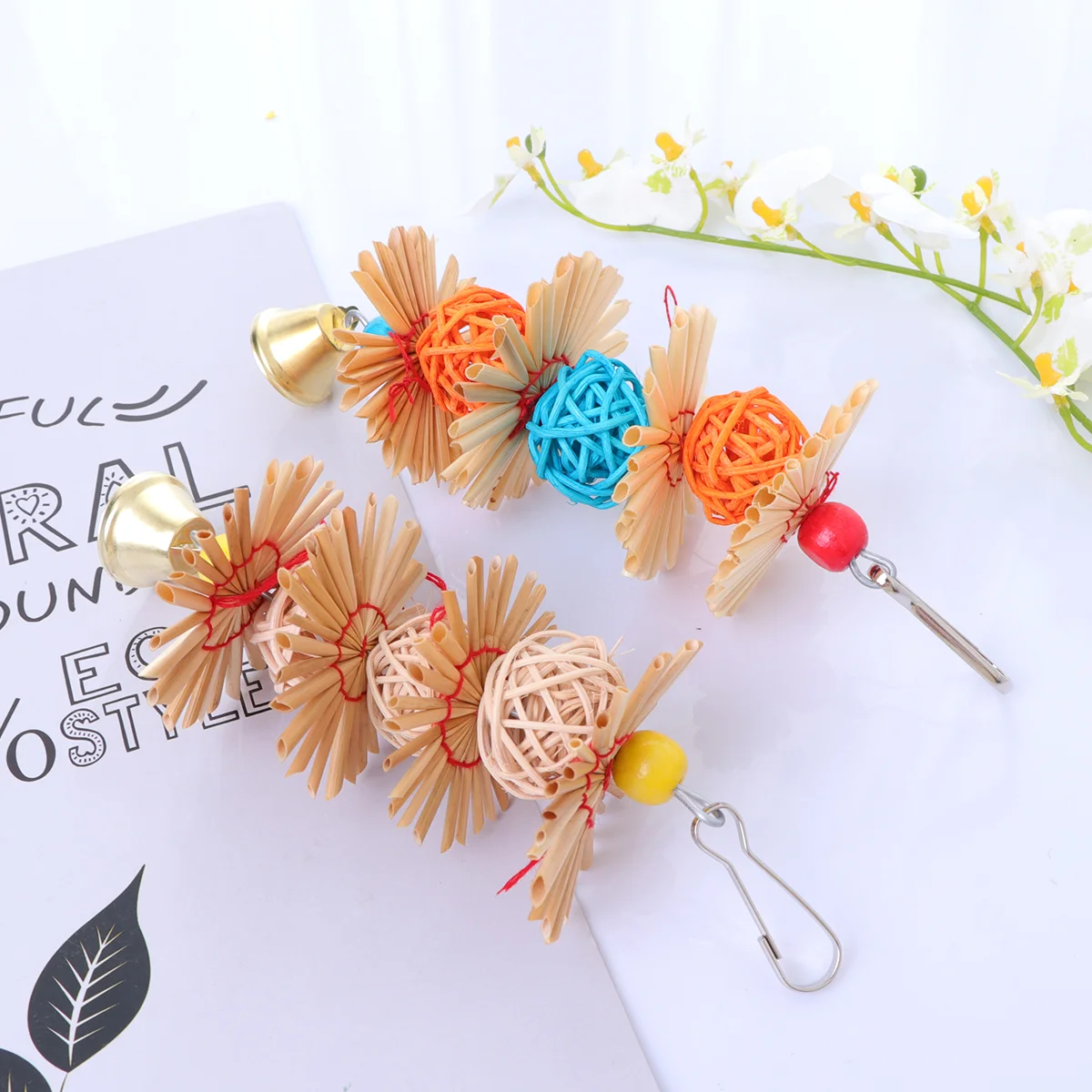 

Parrotbird Bite Cage Hanging Parakeet Cockatiel Conure Foraging Chew Macaws Lovebird Accessories