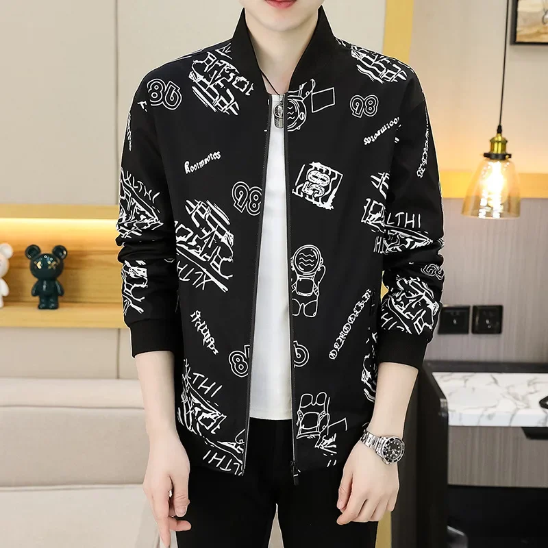 Модная бейсбольная куртка в американском стиле для мужчин весенне-осенний