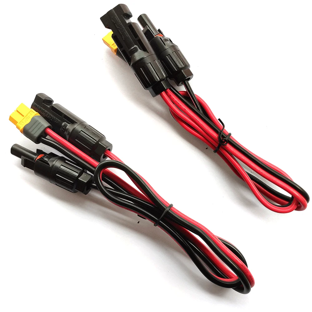 Шнур питания 12awg XT60 мама-коннектор солнечной панели зарядный кабель для хранения