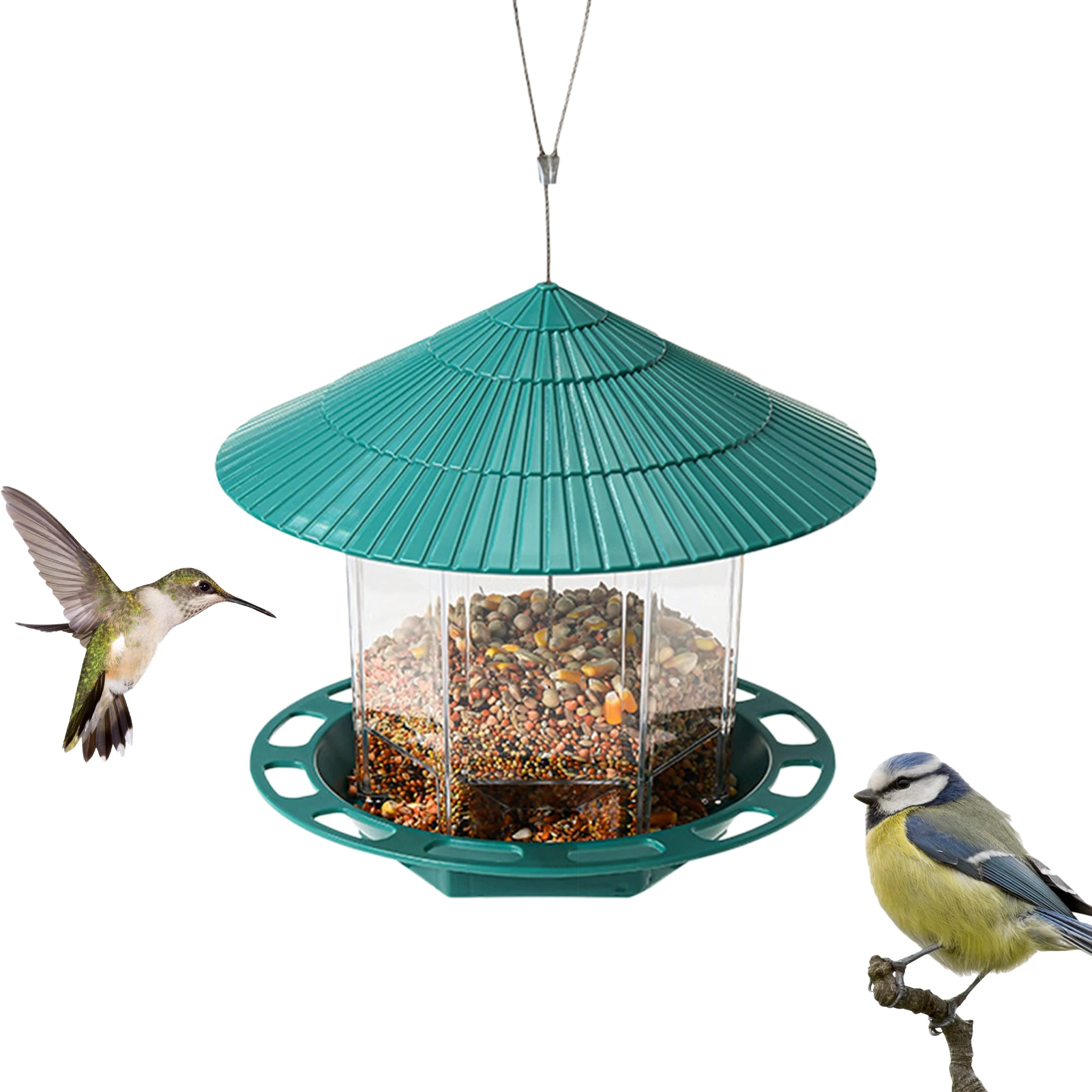 

Кормушки для птиц на открытом воздухе, ветронепроницаемая подвесная Кормушка Для колиминга, для улицы