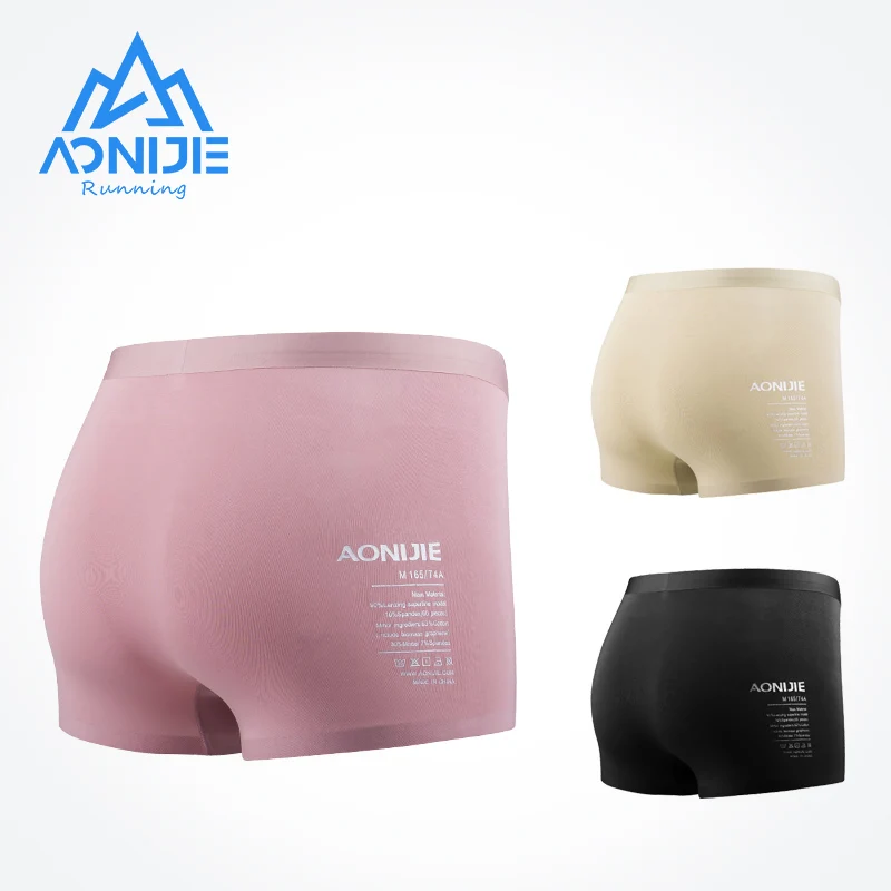 

AONIJIE 3 Pcs/set Quick drying women's sports performance underwear shorts Micro-Model running fitness and Free sports headband