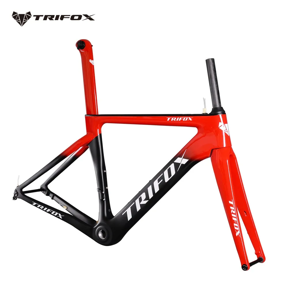 

TRIFOX 700C AERO Carbon Road Bike Frameset X8TA 700C Carbon Road Bike Frame +fork+headsets+clamp+seatpost Di2 & Mechanical