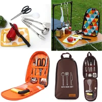 camping bbq cookware cooking utensils tool bag kitchen set outdoor grill barbeque storage bag portable organizer dinnerware bag