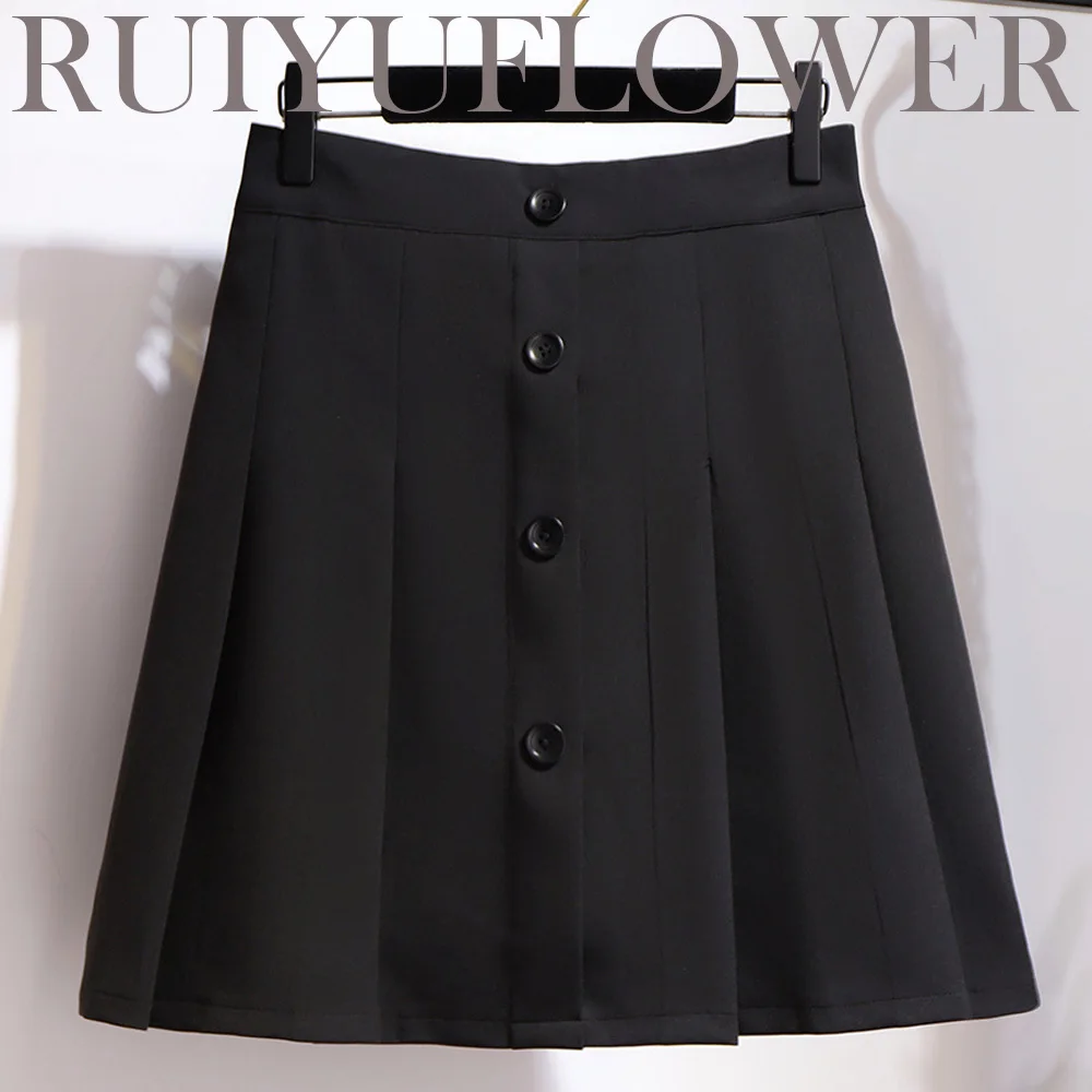 

Spring Autumn Lady Sexy Plus Size Casual Pleated Mini Skirt High Waist Oversize Large Big Ultrashort Women Clothes Free Shipping
