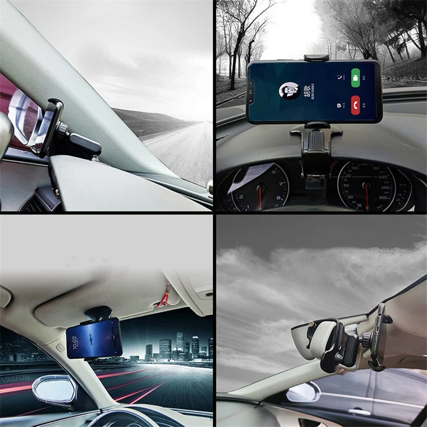 Universal Dashboard Car Phone Holder Easy Clip Mount Stand GPS Display Bracket Front Support for iPhone Samsung Xiaomi |