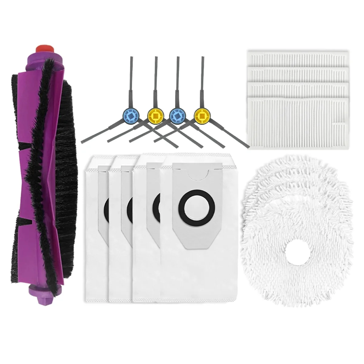 Набор аксессуаров подходящий для деталей робота-пылесоса Midea V12 основная боковая