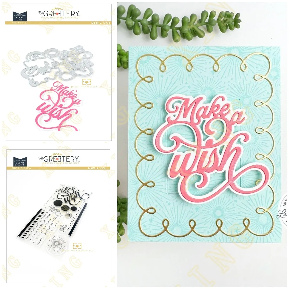 

Make a Wish Die New Metal Cutting Dies Stamps Scrapbook Diary Decoration Embossing Cut Dies Template DIY Greeting Card Handmade