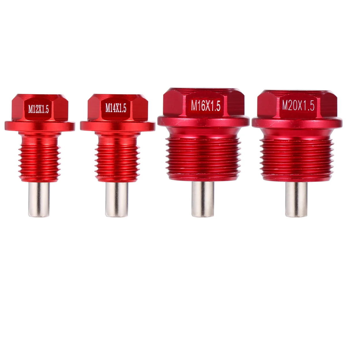 

4 шт. 1,5 винт для масляной кастрюли из алюминиевого сплава Магнитный сливной Заглушка масляный сливной винт