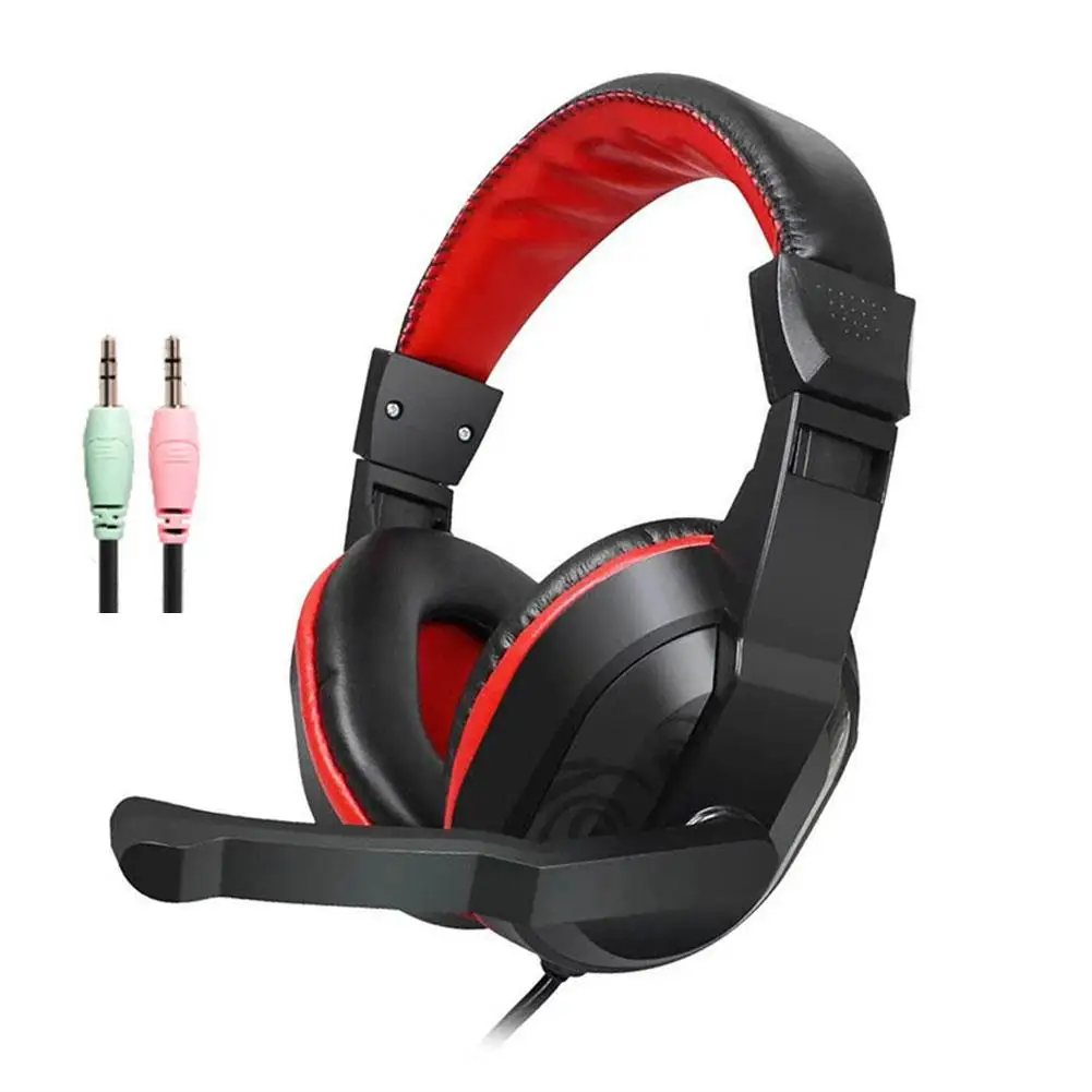 

2022 New Gaming Headset with Microphone Stereo Sound Soft Earmuff Wired Headphone for Computer Laptops Smartphones Dropshipping