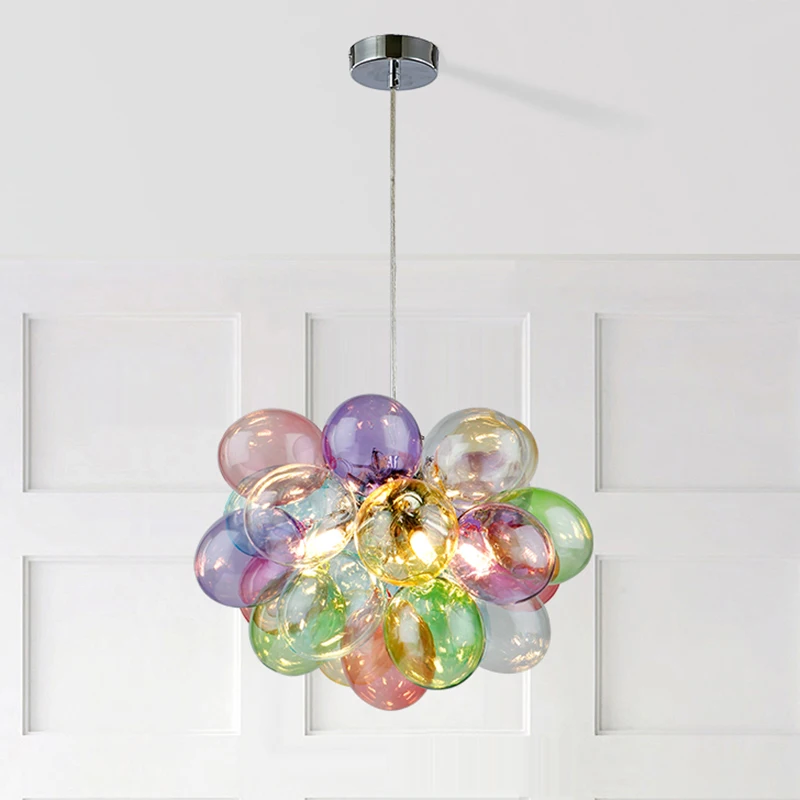 

Modern Luxury Chandeliers Glass Balls Indoor Lighting Kitchen Bedroom Dining Room Art Home Decoration Ceiling Pendant Lamps
