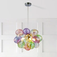 modern luxury chandeliers glass balls indoor lighting kitchen bedroom dining room art home decoration ceiling pendant lamps