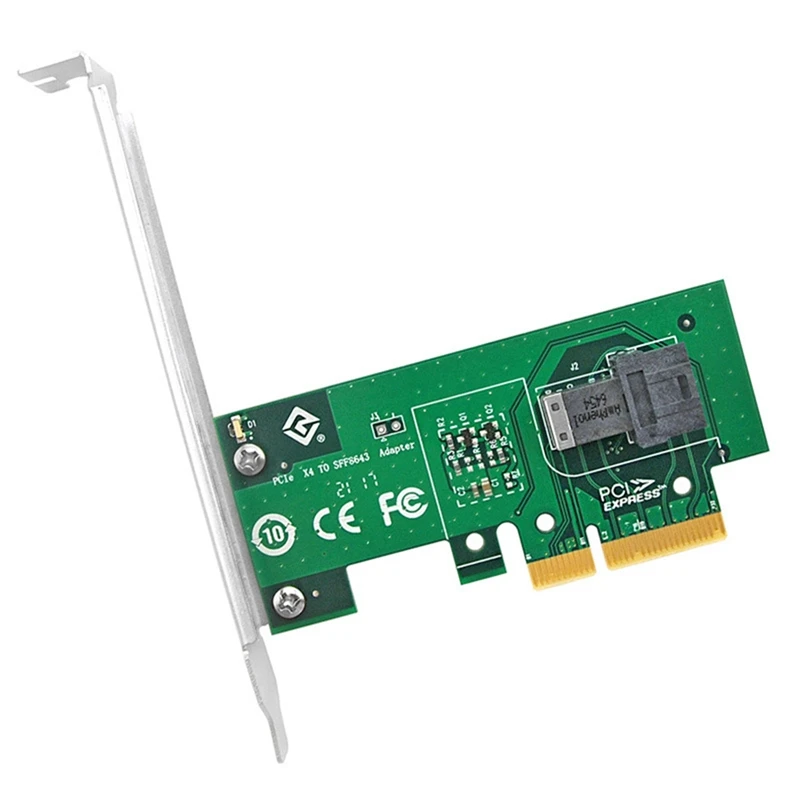 

PCIE4.0 X4 для однопортового адаптера, карта памяти FF-8643 U.2 Nvme, плата расширения PCIE4.0, разделенная карта U2, карта адаптера