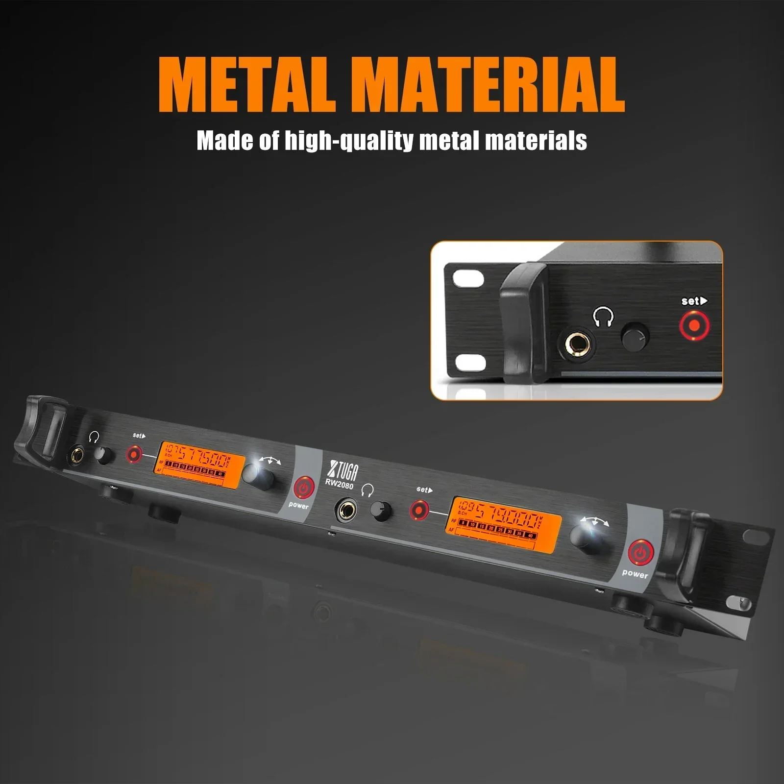 XTUGA RW2080 Профессиональная беспроводная система мониторинга ушей двухканальный