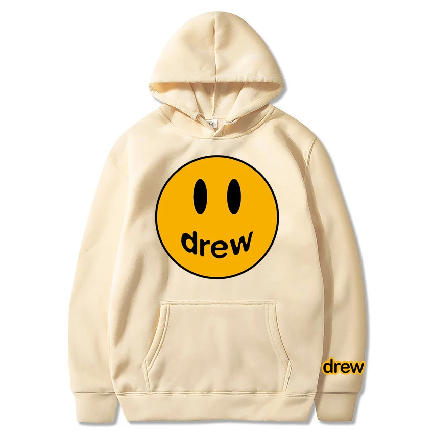 Drew House Justin Bieber Sweatshirt Hoodie Men/women Autumn Winter Warm Fleece Sweatshirts Design Funny Hoodies Jumper |