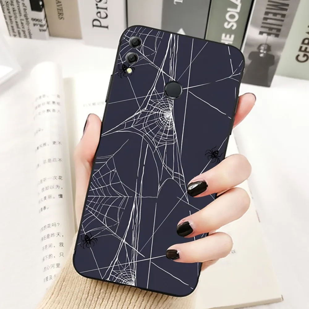 Чехол для телефона с мультяшным принтом Паутина Huawei Honor 10 Lite 9 20 7A 9X 30 50 60 70 Pro Plus