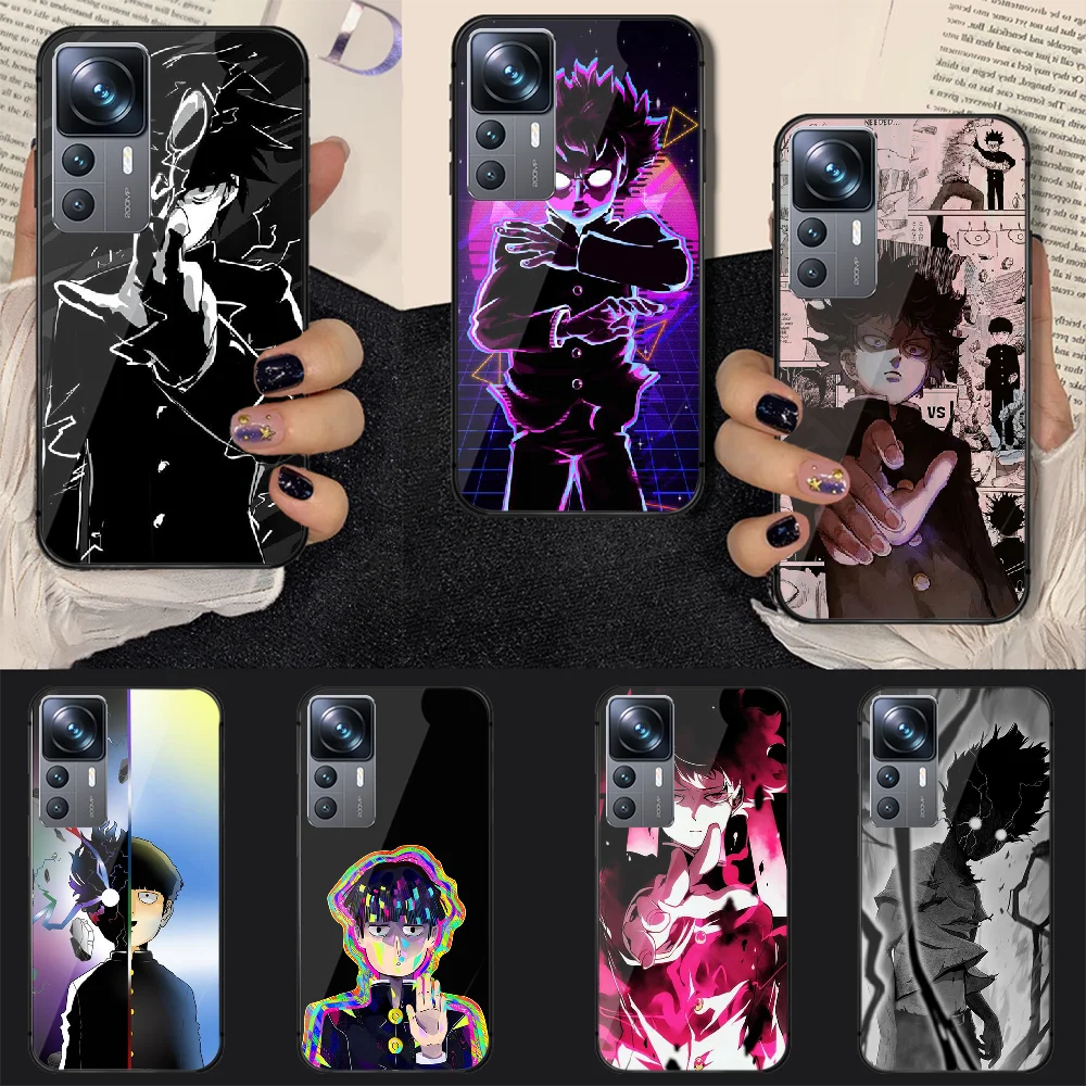 

Mob Psycho 100 Anime Tempered Glass Phone Case Cover For Xiaomi Mi Poco X F 8 11 12 13 T 3 4 GT Pro Lite Ultra 5G