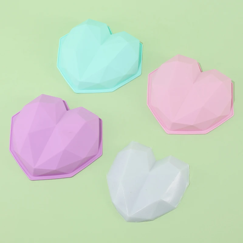 

Silicone Mould Valentine's Day Love Cake Baking Tool Heart Mousse Toast Bread Soap Candle Jelly Pizza Decoration Maker Bakeware