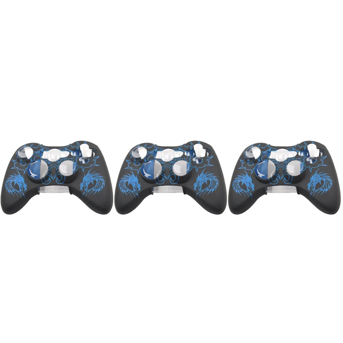 

3pcs Skin Case Cover for 360 Controller (Blue)