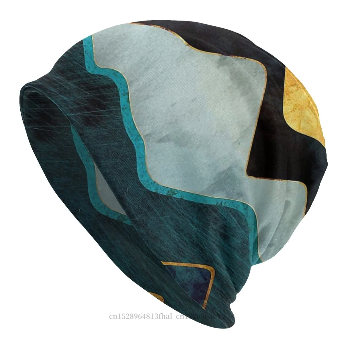 

Geometric Mountain Sun Fashion Hats Glacial Hills Thin Hat Bonnet Special Skullies Beanies Caps Men Women's Earmuffs