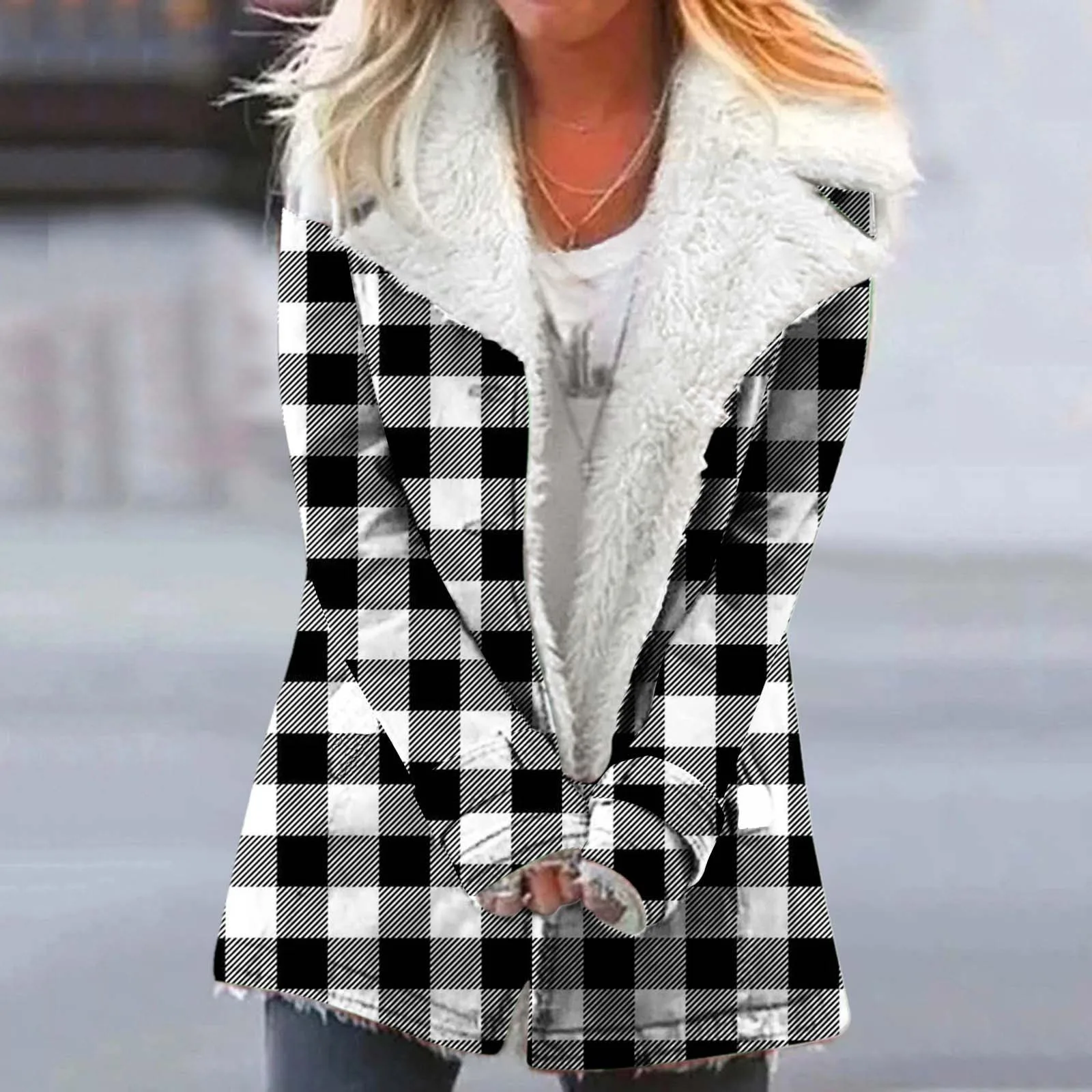 

Женское теплое зимнее пальто с наполнителем, однобортное пальто с лацканами и длинным рукавом, верхняя одежда с карманами