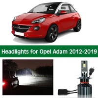 car headlamp for 2012 2013 2014 2015 2016 2017 2018 2019 opel adam led headlight bulb low high beam canbus 12v light accessories