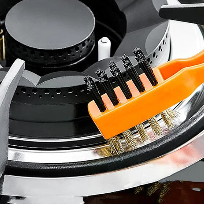 

1 шт., двусторонняя щетка для чистки кухонной плиты