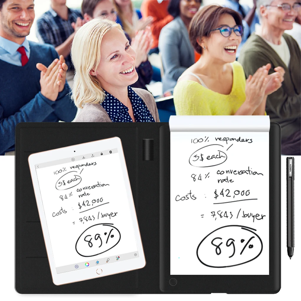

VSON 4.0 Smart Notebook Rechargeable Digital Writing Graphics Drawing Pad Refillable Notepad Office Business Supplies