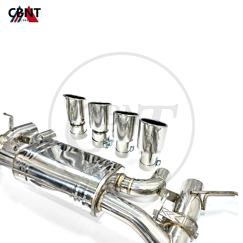 CBNT средняя выхлопная труба &amp Catback глушитель с клапаном производительности SS304
