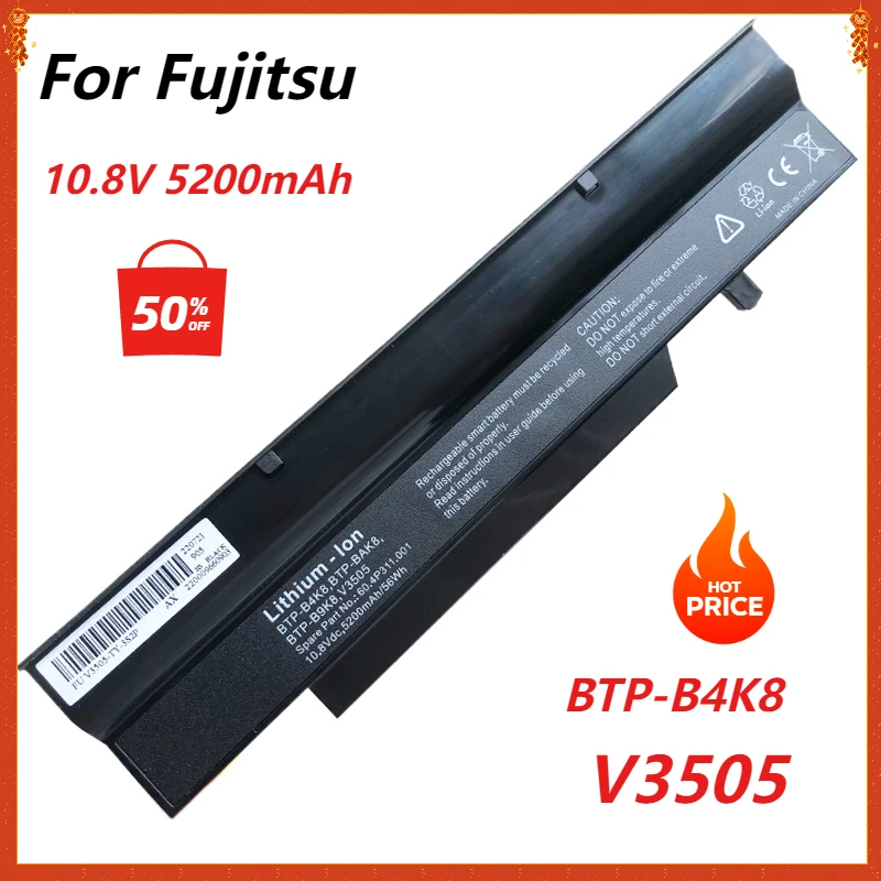 Аккумулятор для ноутбука Fujitsu Esprimo Mobile V6535 V6545 V6505 V5545 Amilo Li2727 Li1718 Li2732 Li1720 Li2735 V3505 5200