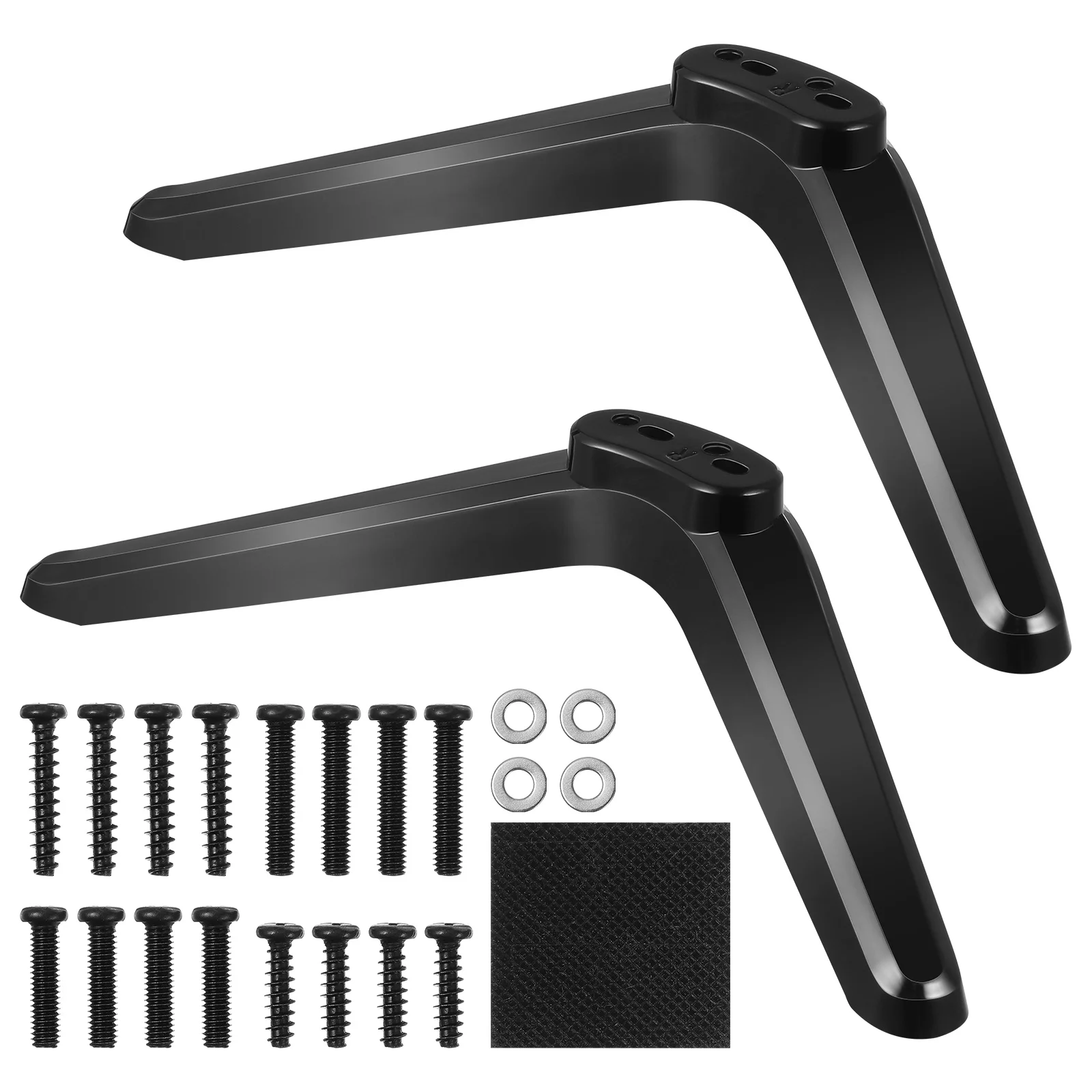 

2 Pcs Mount Television Stand Screw Holder Mounts Bracket Desk Plastic With Stands Monitor support