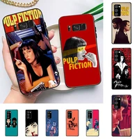 pulp fiction movie poster phone case for redmi 8 9 9a for samsung j5 j6 note9 for huawei nova3e mate20lite cover