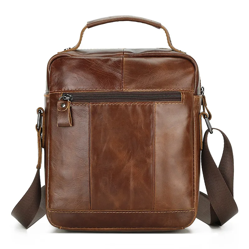 Genuine Leather Handbag for Men Real Leather Shoulder Bag Male Cowhide Business Messenger Bag High Quality Crossbody Bag