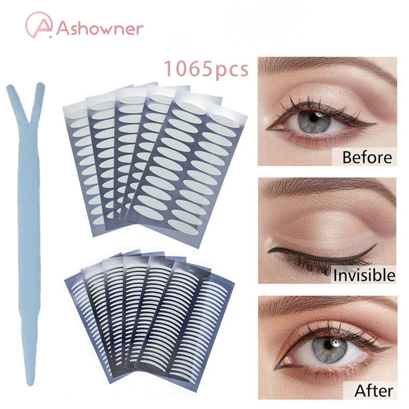

Invisible Double Eyelid Makeup Tools Tape Self-Adhesive Double Eyelid Stickers Slim Wide Clear and Waterproof Fiber Slim Wide