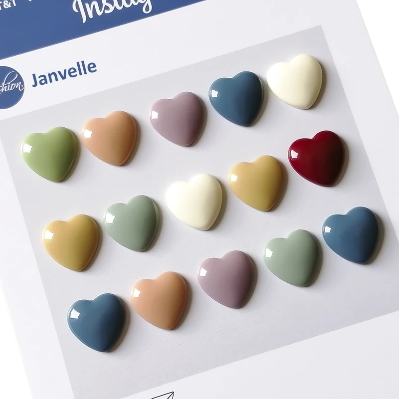 

10PCS Small Refrigerator Magnet Love Heart Cute Mini Magnets 18mm Magnetic Stickers For Fridge and Office Whiteboard Home Decor