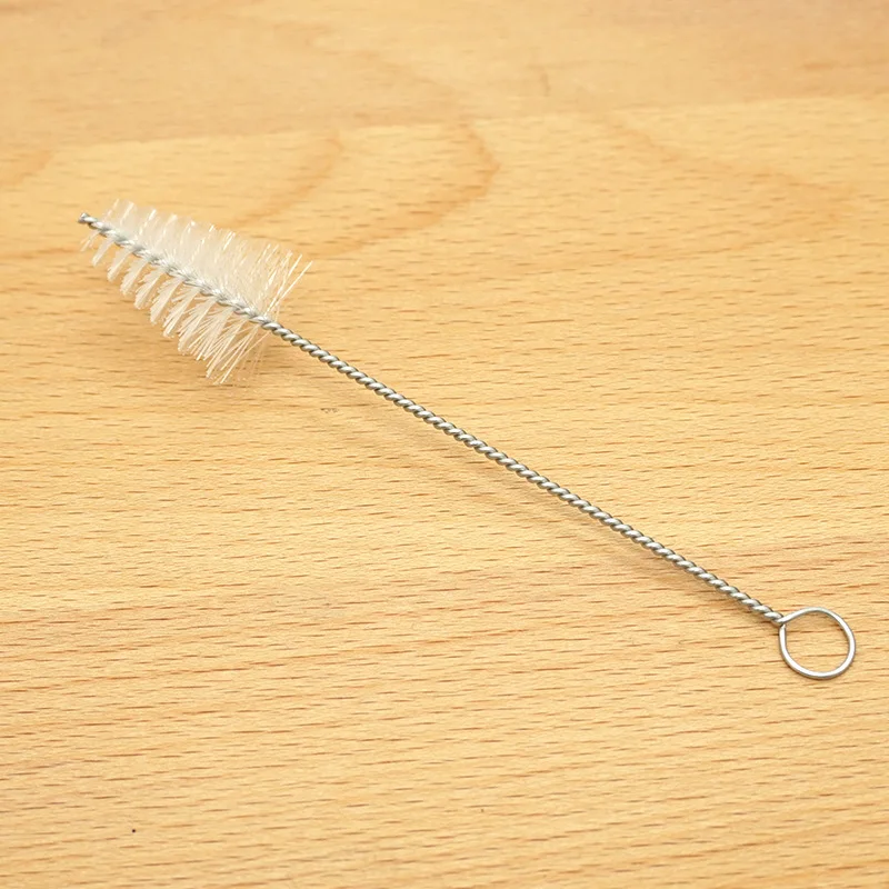 

Piping Tip Cleaning Brush Kitchen Tool Accessories Stainless Steel Nylon Flower Nozzle Brush Home Dish Scrubber