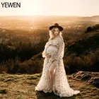 Вечернее платье YEWEN, из двух предметов, с блестящими звездами, с длинным рукавом, для фотосессии, для беременных, для вечеринок, размера плюс