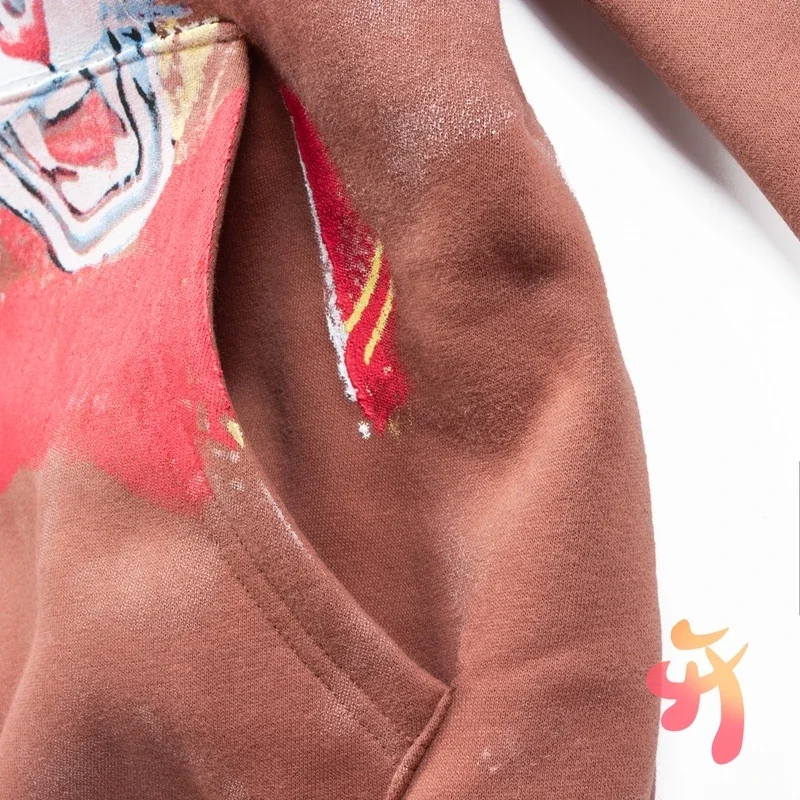 2XL флисовые куртки Кактус Джек в стиле ретро потертые окрашенные грязь голова