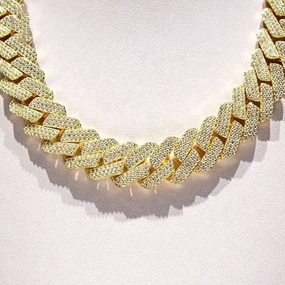 Ювелирные изделия Dope в стиле хип-хоп из стерлингового серебра 925 пробы Iced Out