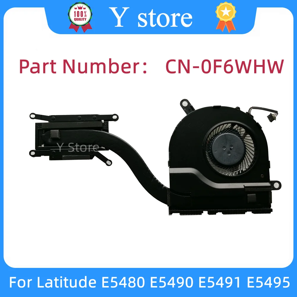 Y Store, новинка, оригинальный для Dell Latitude E5480, E5490, E5491, E5495, медная трубка радиатора, радиатор 0F6WHW, F6WHW, фотография, быстрая доставка