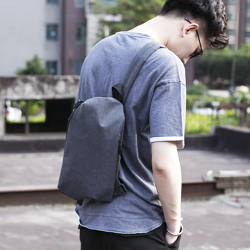 2022 men's bag polyester small chest bag daypack waterproof wear-resisting sling backpack man single shoulder bag free shipping