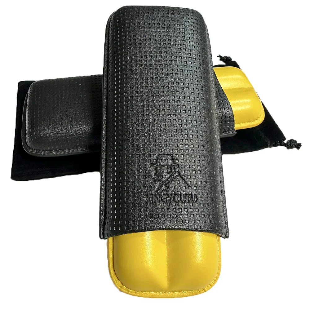 Портативный портсигар XINGYOUTU кожаный 2-каратный вместительный туристический