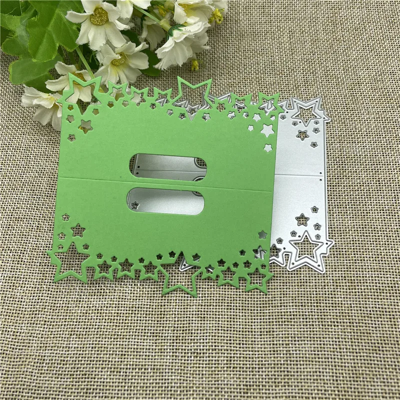 

mold Star bag handle Metal cutting dies mold Round hole label tag Scrapbook paper craft knife mould blade punch stencils dies