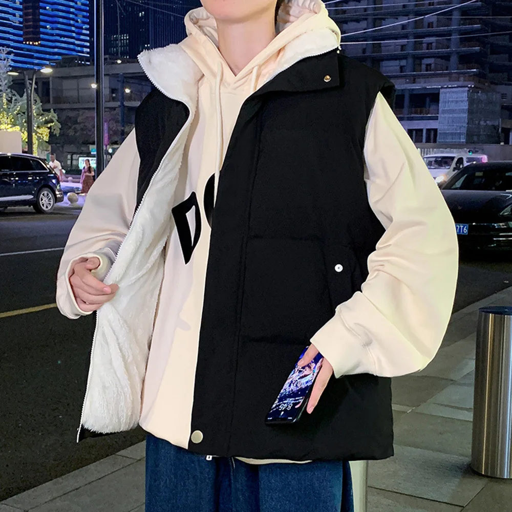 

Зимний теплый мужской жилет, жилет, пальто, куртка, однотонный, утепленный, теплый, Повседневный, без рукавов, флисовый жилет, верхняя одежда, теплая, модная, плотная