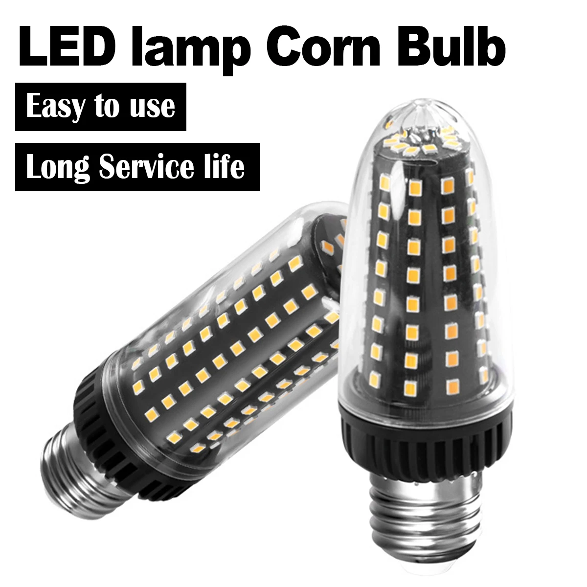 Фото Led Кукурузная лампочка 20w 30w 20w / 30w Холодное и теплое E14 / e27 360 / градус 220v 240v Прозрачное / pc / Корпус Smd2835 №1
