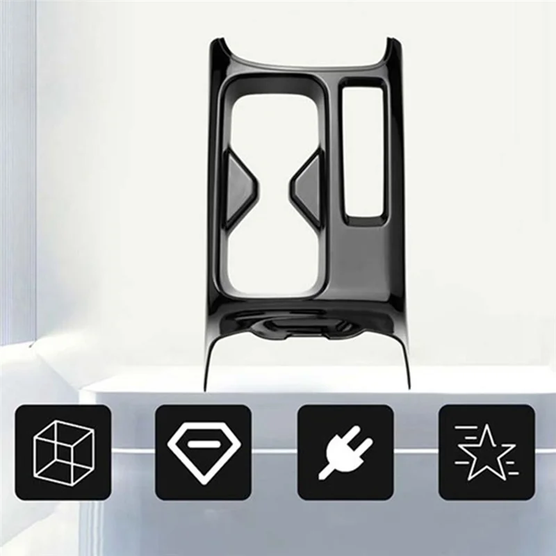 Автомобильная глянцевая черная центральная консоль держатель для чашки с водой