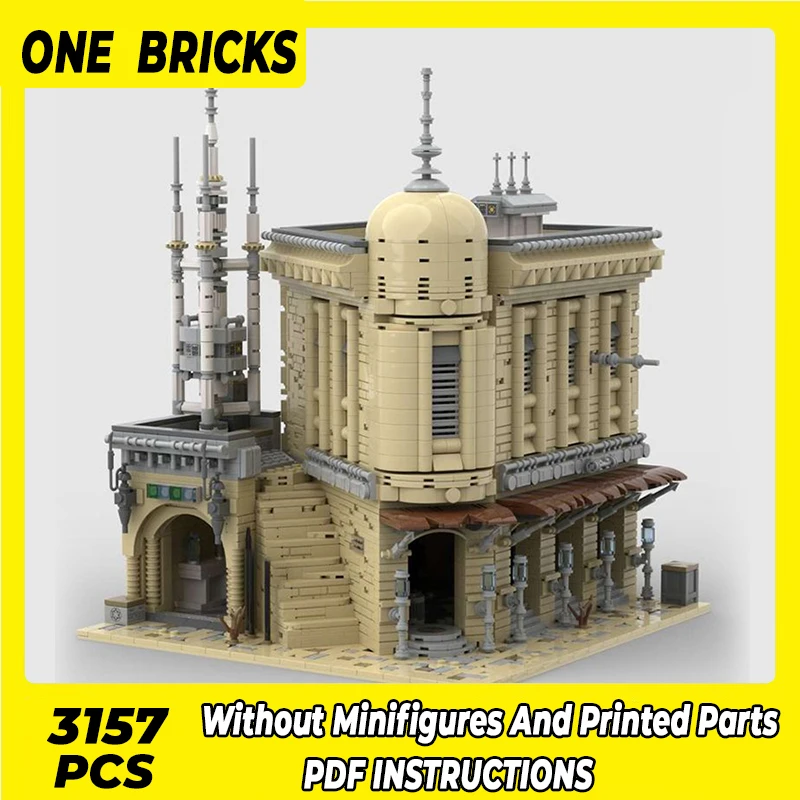 

Moc Building Blocks Street View Model Series Boutique Hotel Technical Bricks DIY Assembly Famous Toys For Childr Holiday Gifts