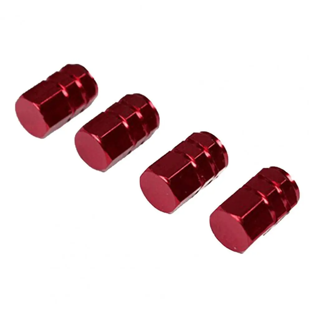 

Aluminum Valve Caps 4 Pcs for Car Anti-corrosion Dustproof Tire Caps Hexagonal for Car